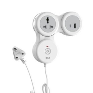 GM G-Hoop 2+1 Spike Guard | Extension Board with Type-A & Type-C Fast Charging
