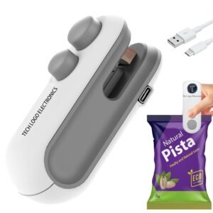 TECH LOGO ELECTRONICS Portable Mini Sealing Machine, 2 In 1 Sealer And Cut Handheld