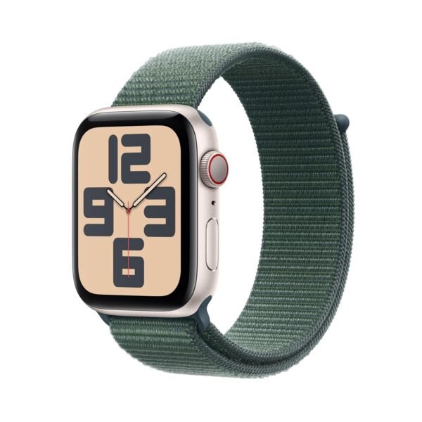 Apple Watch SE (2nd Gen, 2023) [GPS + Cellular 44mm] Smartwatch with Starlight Aluminum Case